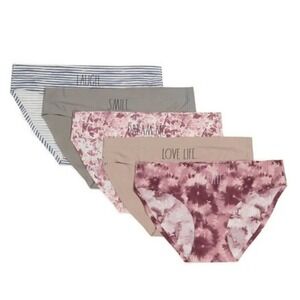 5 Rae Dunn No Show Bikinis Size XL panties underwear intimates Inspirational